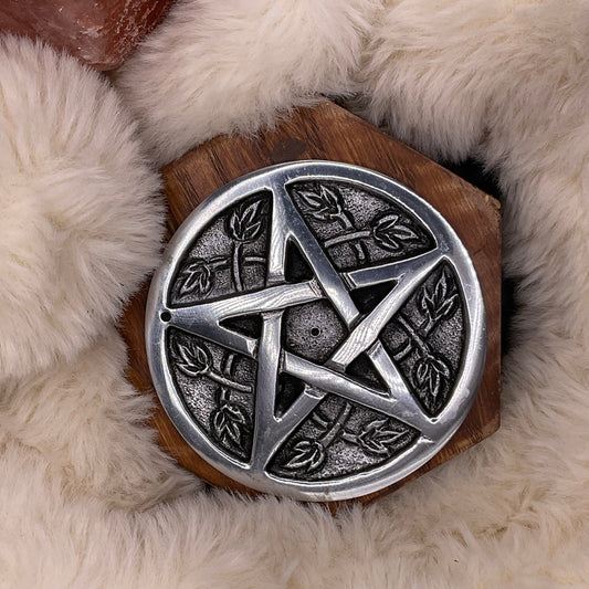 Porte-Encens en Métal Pentacle