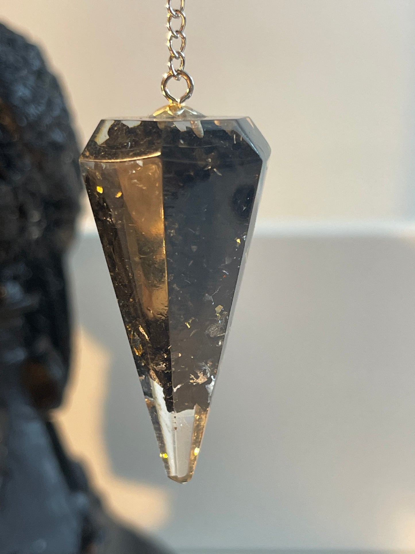 Pendule en Orgonite et Shungite n°1