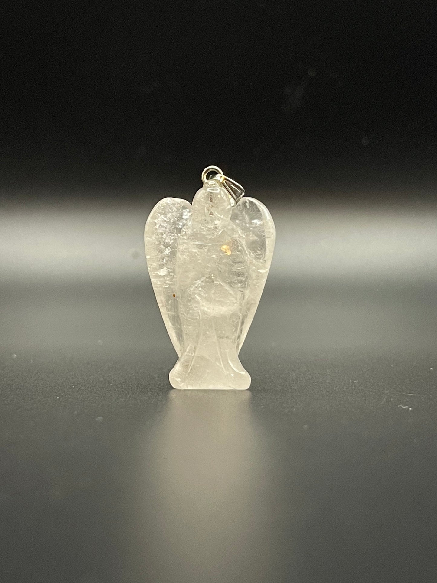 Pendentif ANGE en Cristal de Roche