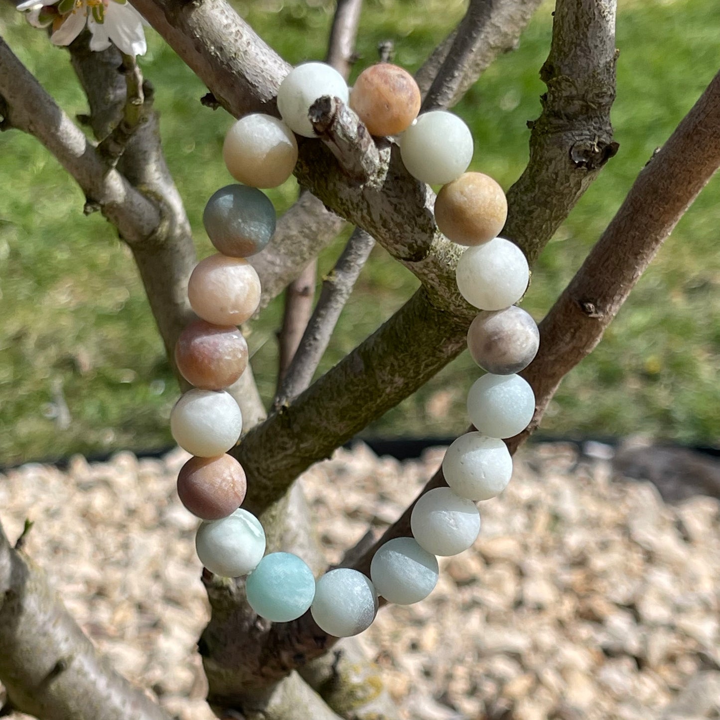 Bracelet Amazonite multi perles 10mm