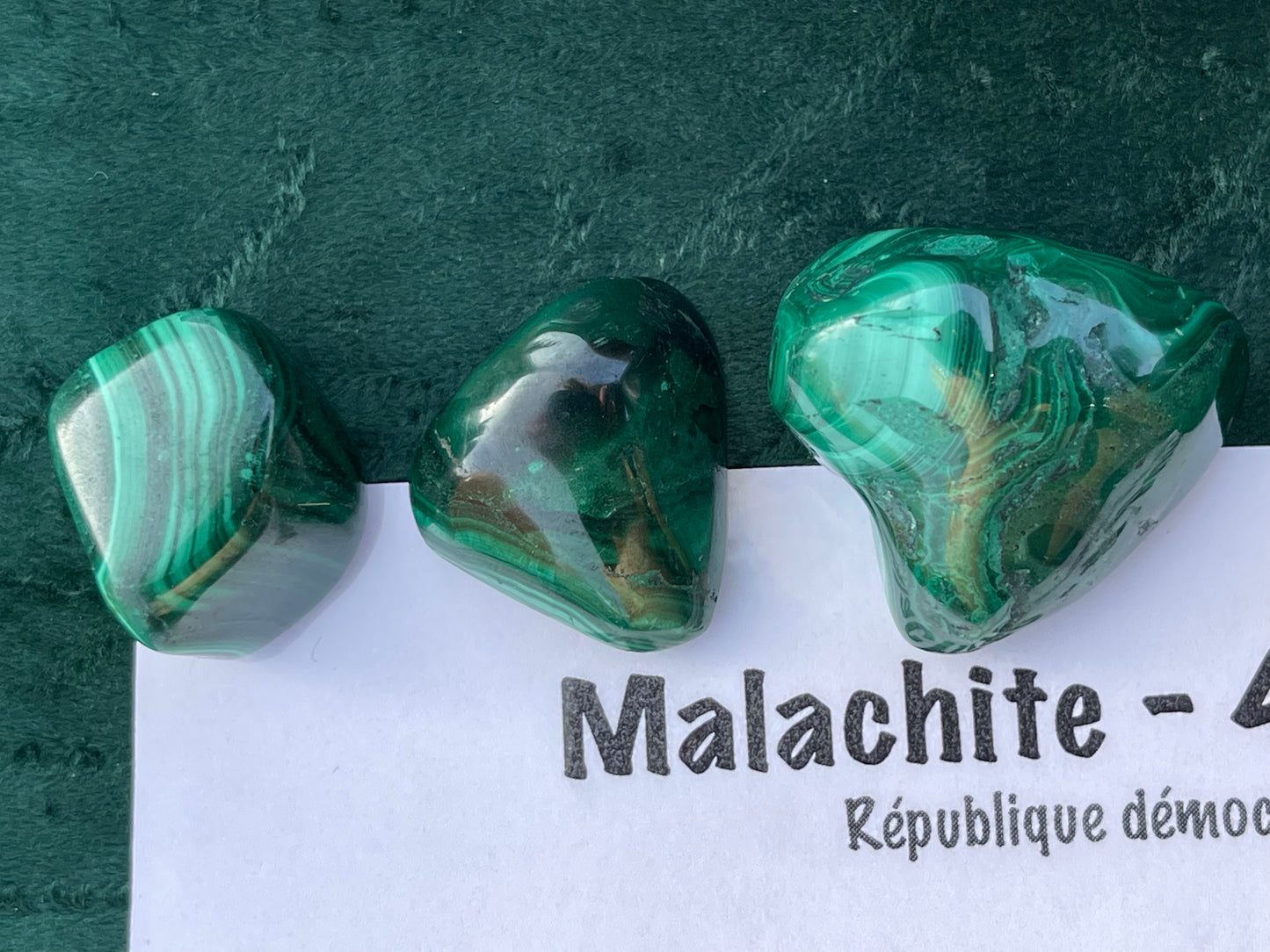 Pierres roulées Malachite EXTRA