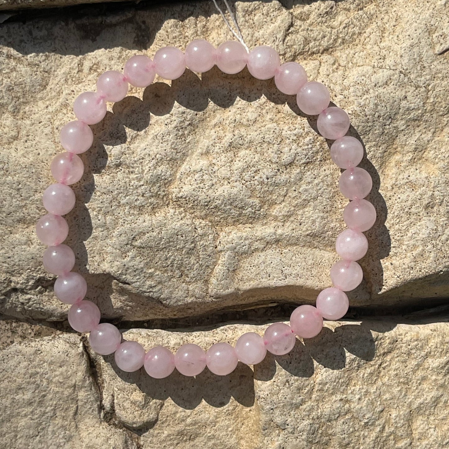 Bracelet Quartz Rose Brésil 6mm